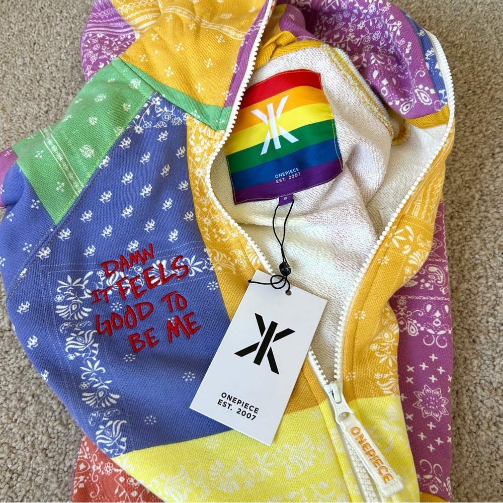 Limited Edition Onepiece X Andy Grammer Collection Bandana Pride Jumpsuit Small